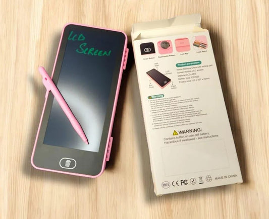 LCD Drawing Pen Case Easy Writing with Eye Protection, Lock Screen, Large Space LCD Drawing Pen Case-One Key Erase