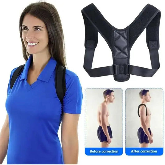 Body Posture Corrector Belt Adjustable Shoulder And Back Support Brace For Men And Women | Relieves Pain, Aligns Spine, And Improves Posture