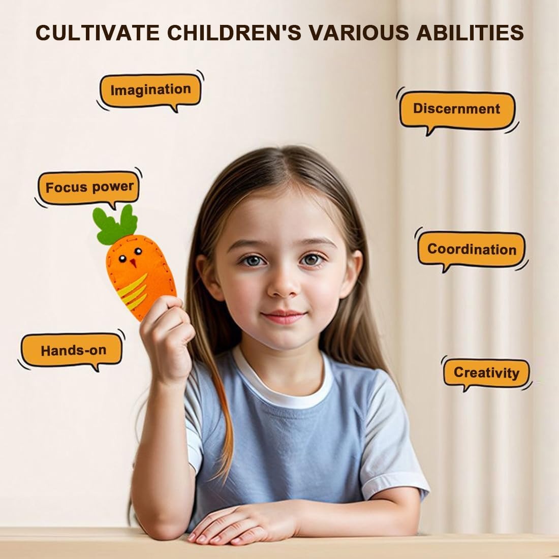 DIY Felt Sewing Kit for Kids – Fun Handmade Craft Set for Beginners | Educational Creative Sewing Kit for Children