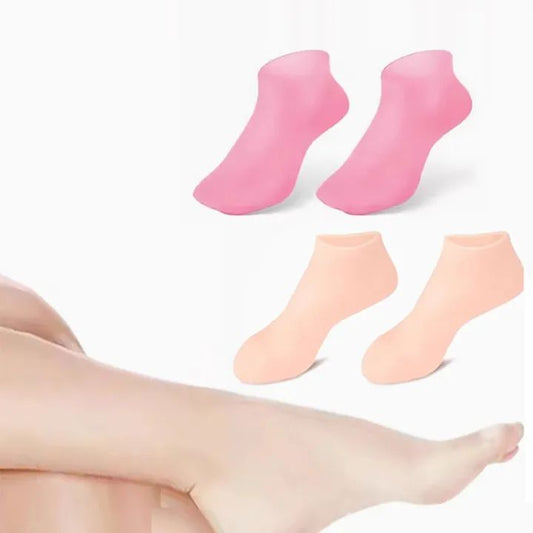 1 Set Silicone Moisturizing Socks Gloves Set Foot Skin Anti Cracking
