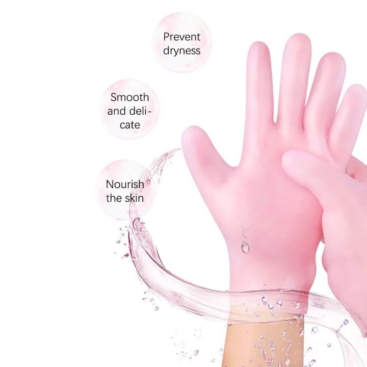 1 Set Silicone Moisturizing Socks Gloves Set Foot Skin Anti Cracking