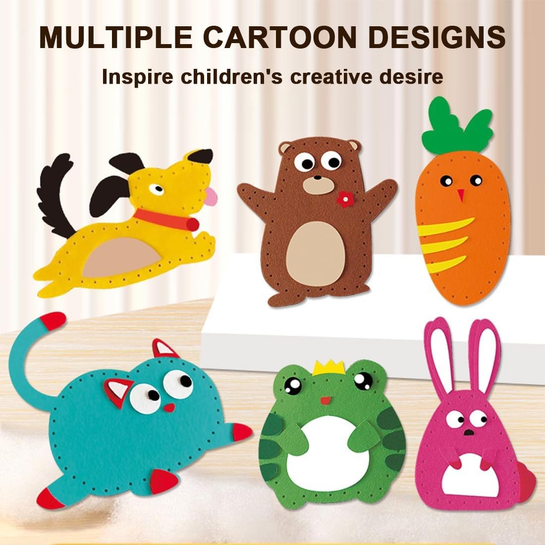 DIY Felt Sewing Kit for Kids – Fun Handmade Craft Set for Beginners | Educational Creative Sewing Kit for Children